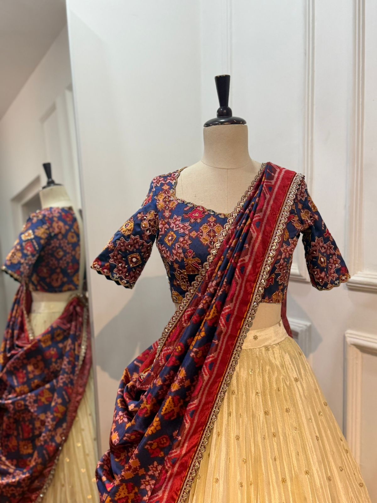 Tissue Patola Lehenga