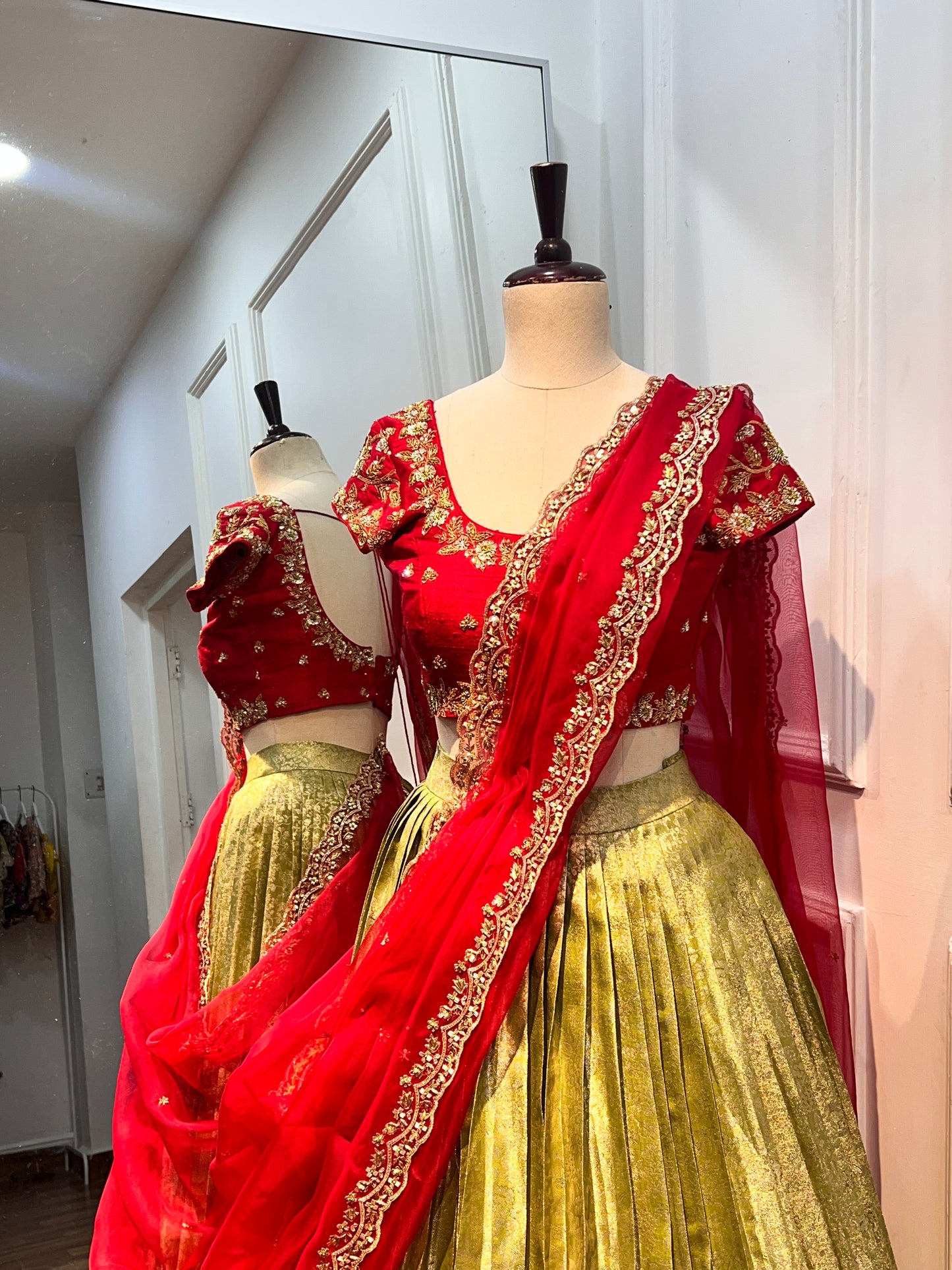 Regal Kanchipattu Lehenga Set with Handcrafted Details