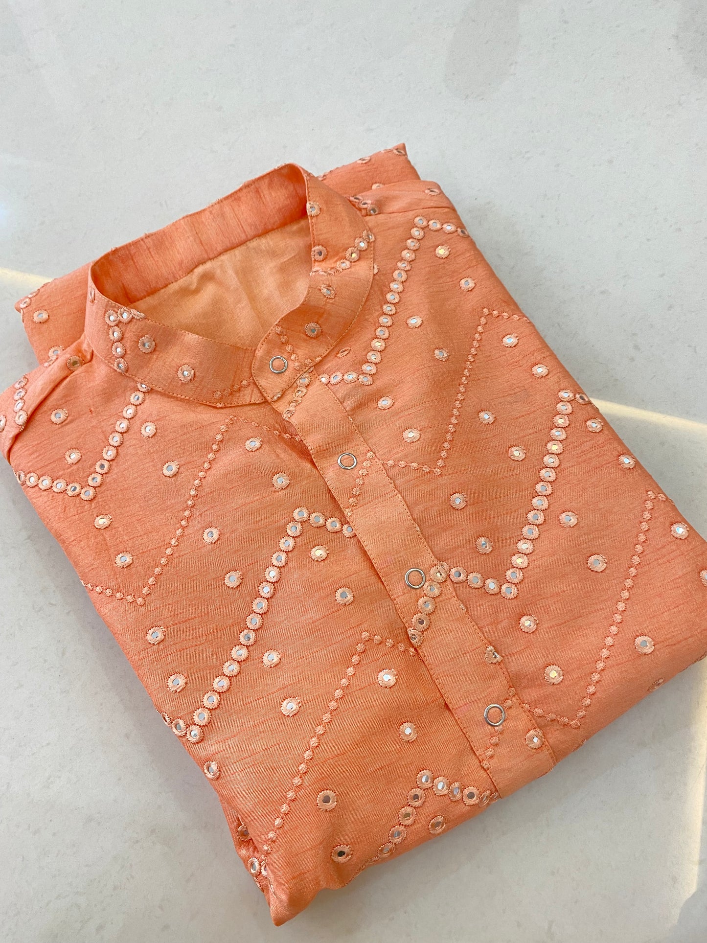 Mirror Embroidered Kurta