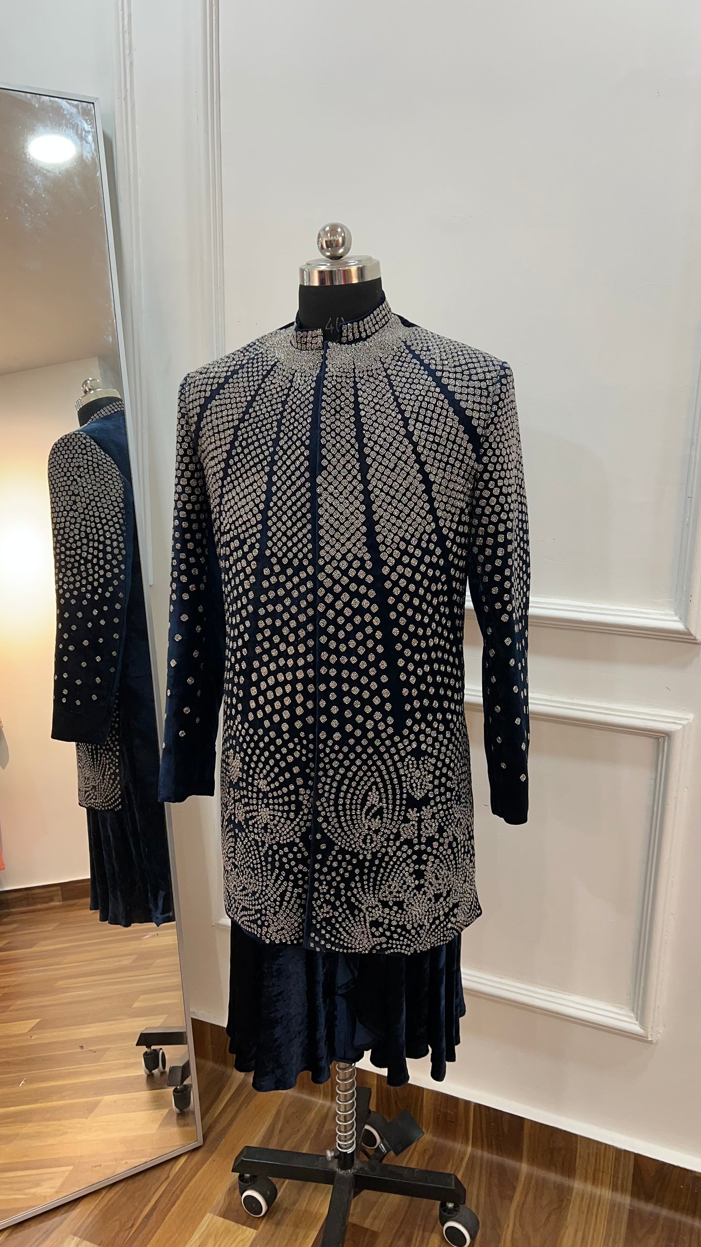 Velvet Metallic Sherwani