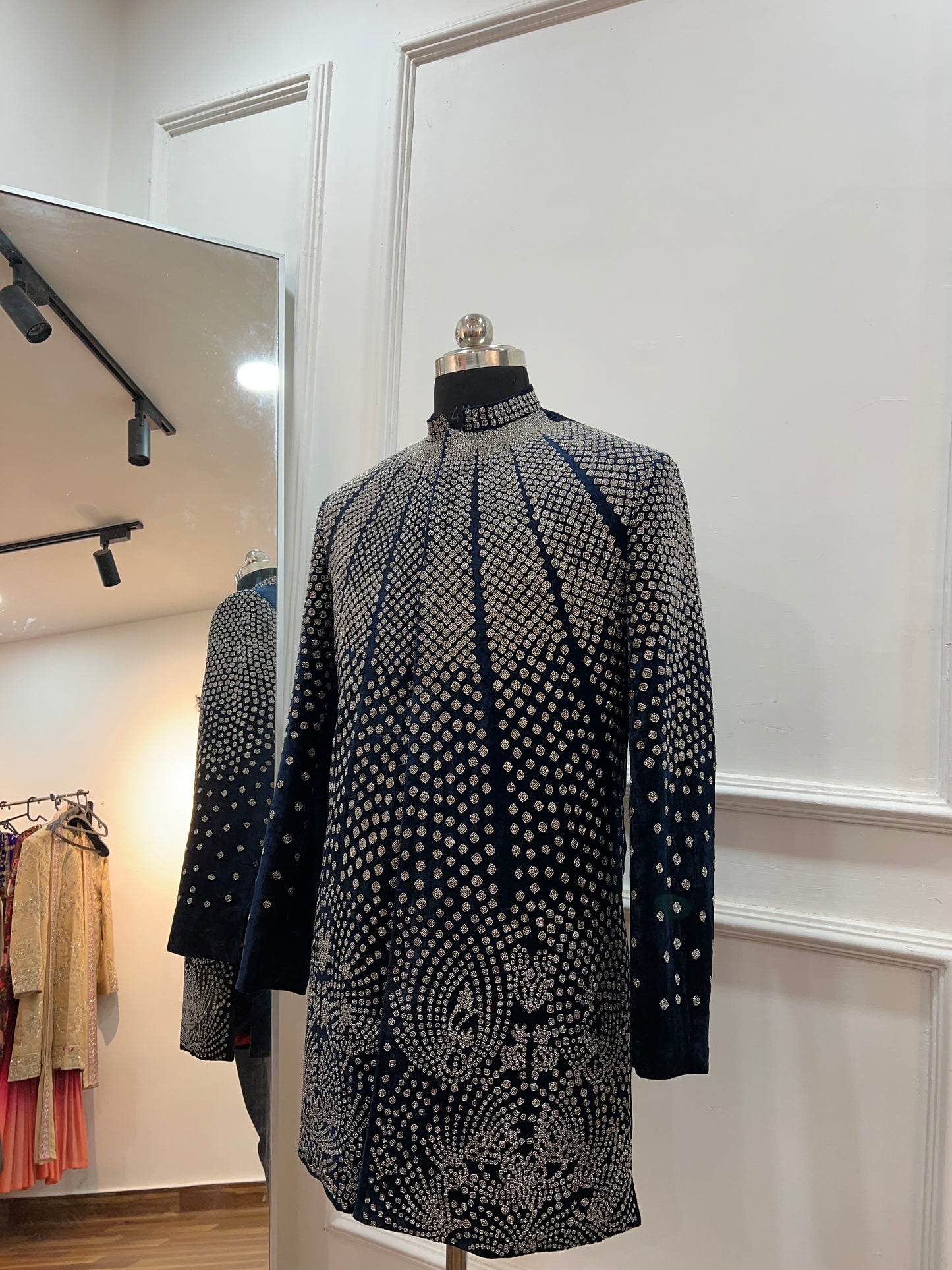 Velvet Metallic Sherwani