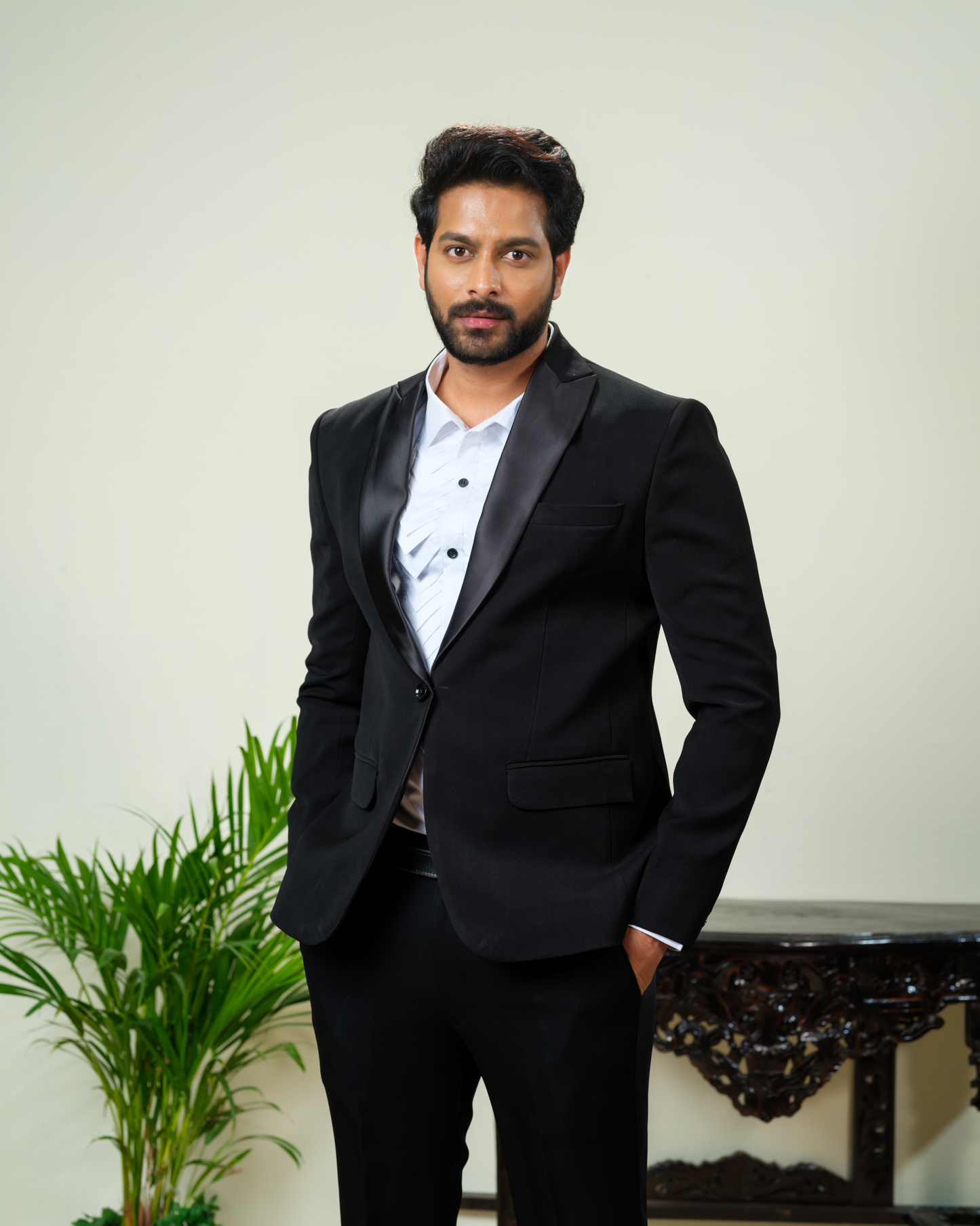 Black Mens Blazer Set