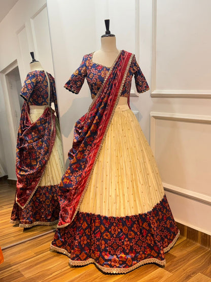 Tissue Patola Lehenga