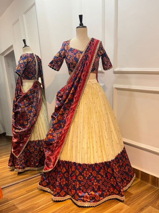 Tissue Patola Lehenga