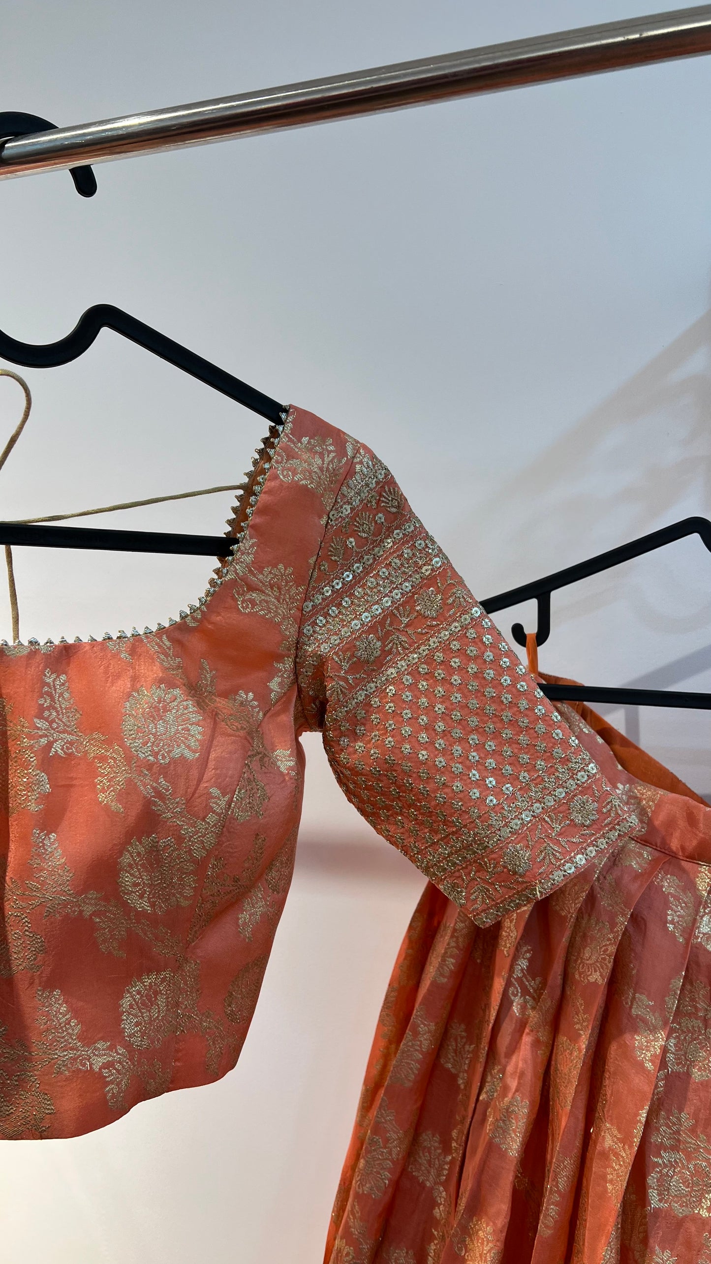 Elegant Banarasi Silk Lehenga Set with Net Dupatta