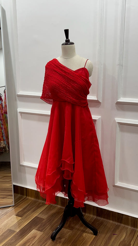Organza mid length frock