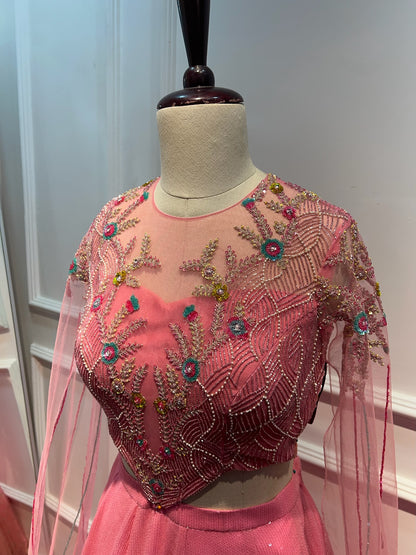 Pastel Pink Sequence lehenga