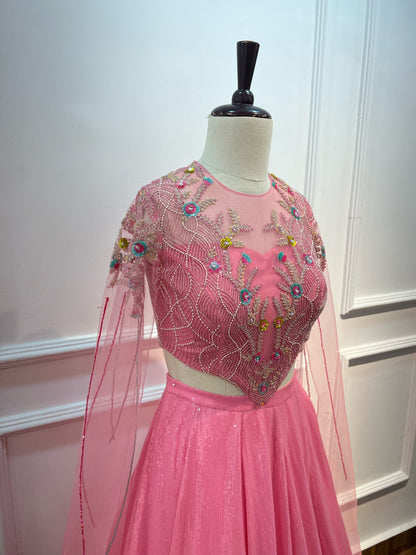 Pastel Pink Sequence lehenga