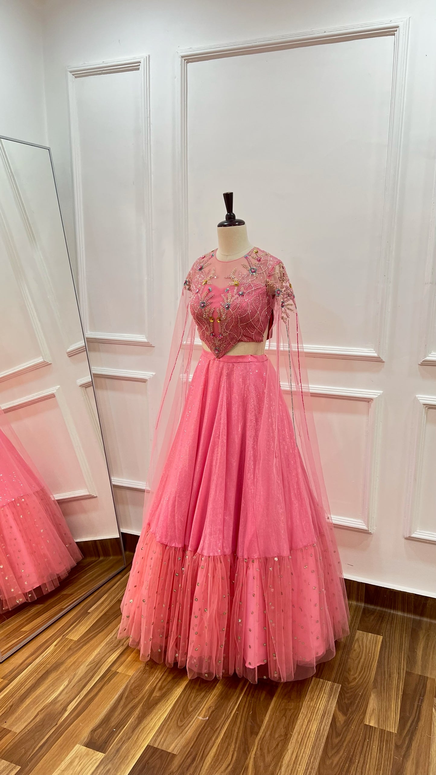 Pastel Pink Sequence lehenga