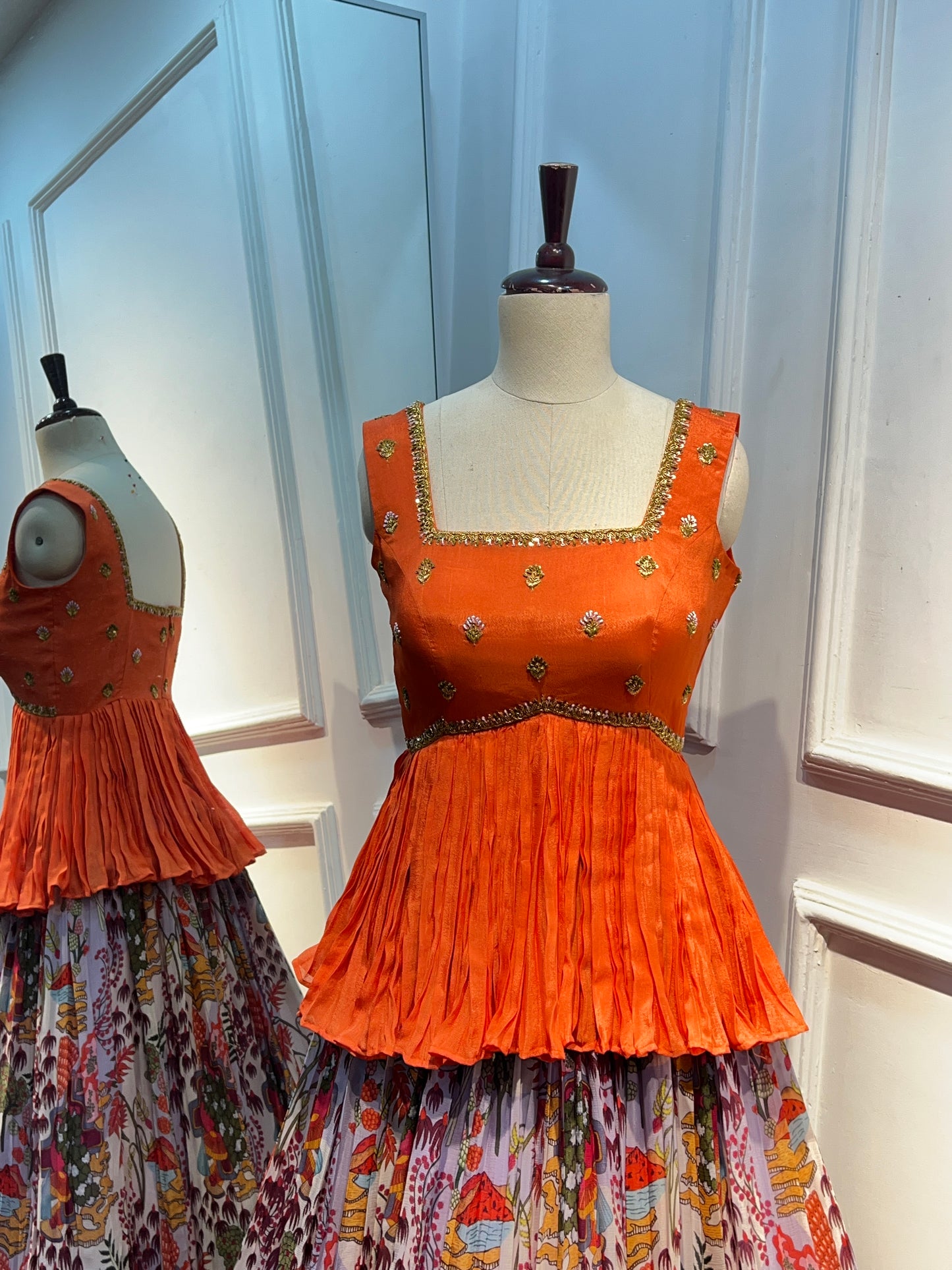 Peplum top Lehenga