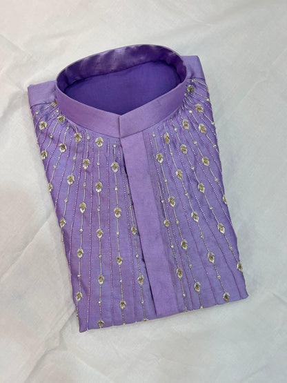 Lavender Mens Kurta