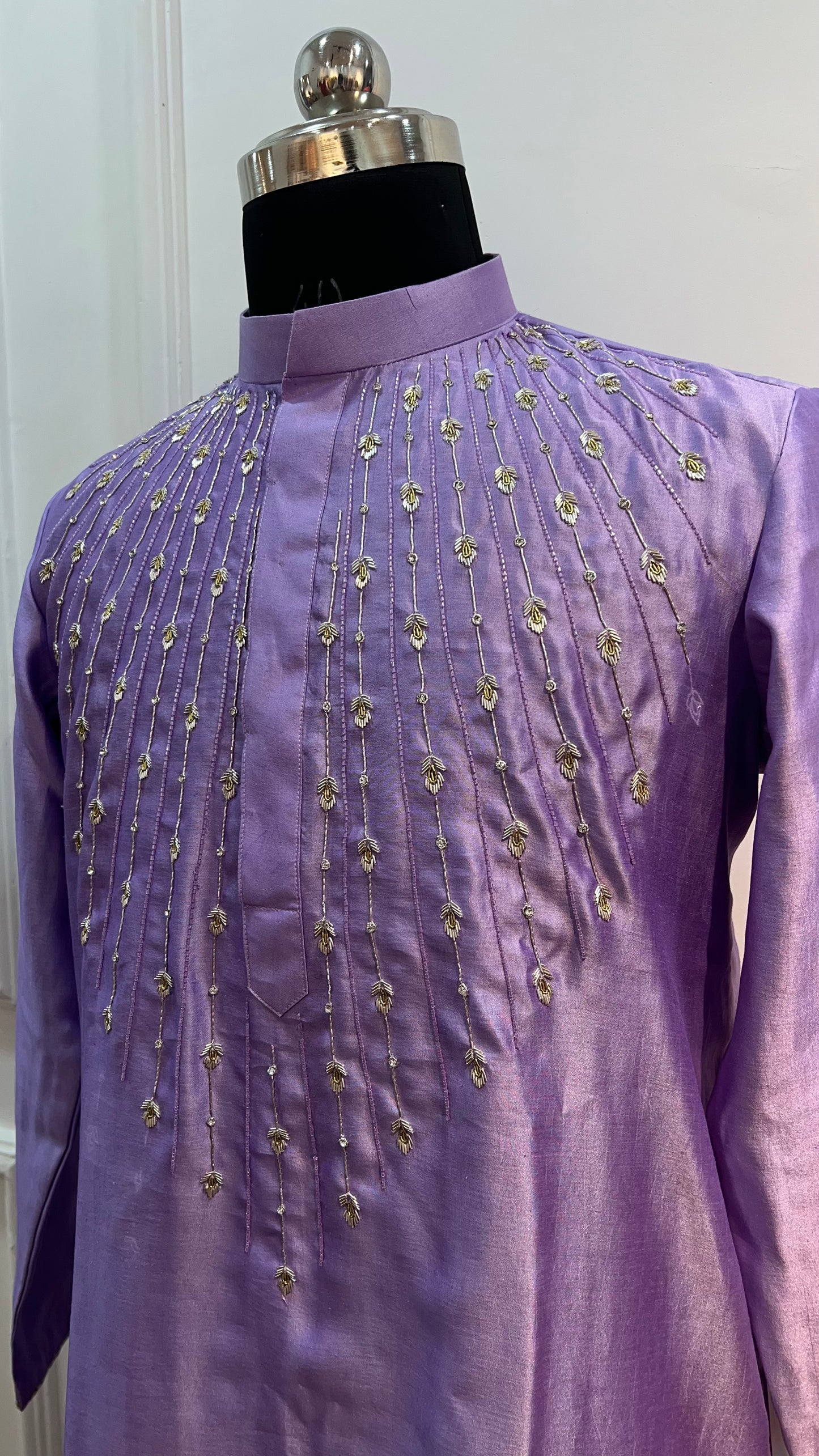 Lavender Mens Kurta